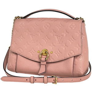 Louis Vuitton Blanche Chain Push Lock Shoulder Bag Empreinte Rose Pink